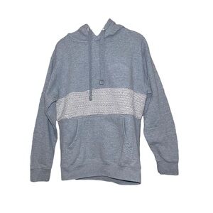 5/$25 Grey Embroidered Hoodie Medium Cozy Loungewear
